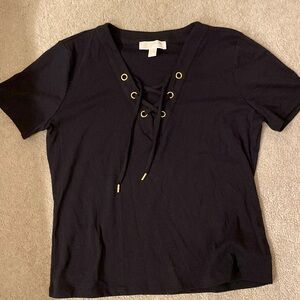 Michael Michael Kors black and gold shirt